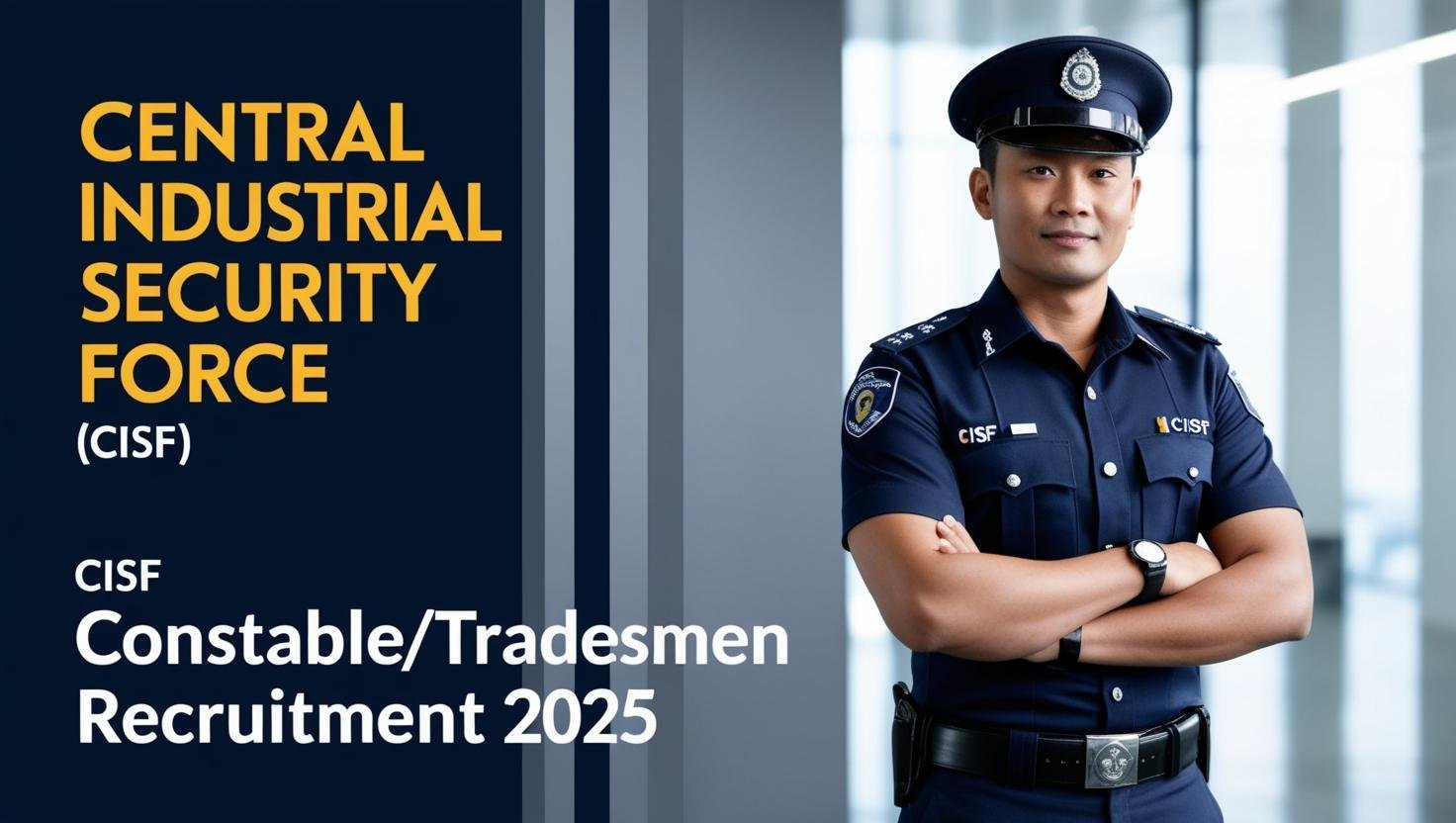 Central Industrial Security Force (CISF) Constable/Tradesmen Recruitment 2025